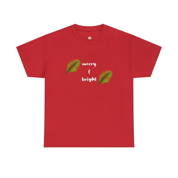 The "Merry And Bright " Christmas Xmas Tree Funny Holiday T-Shirt