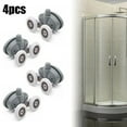 thumbnail image 4 of 4 X Twin Butterfly Shower Door Top Bottom Rollers/Runner/Wheels 19/23/25/27mm, 4 of 6