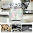 thumbnail image 6 of Yayeee Ashtray with Lid for Cigarette Smokeless Stainless Steel Home Ash Holder, Purple Geometric, 6 of 7