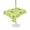 Green, variant on Outdoor Tablecloth with Umbrella Hole for Patio/Picnic/Party/Camping, Camels Palm Trees Waterproof Table Cloth Round Cover Washable, Tropical Desert Animal Plants Polka Dot (Dia 60")