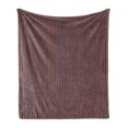 thumbnail image 1 of East Soft Flannel Fleece Throw Blanket, Vertical Stripes and Lattice Tile from Prehistoric Cultures, Cozy Plush for Indoor and Outdoor Use, 50" x 60", Multicolor, by Ambesonne, 1 of 6