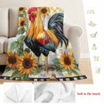 thumbnail image 5 of Vintage Rooster Blanket Soft Cozy Warm Throw Blanket for Couch, Plush Fuzzy Flannel Fleece Blankets for Sofa, Farmhouse Sunflower Animals Plaid Bed Blankets Lightweight Gifts for Women, 50"x60", 5 of 9