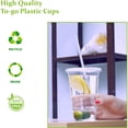 thumbnail image 4 of 100 Count- 16oz Crystal Clear PET Plastic Cups, Disposable Drinking Party Cups, 4 of 7