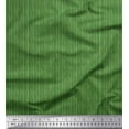 thumbnail image 1 of Soimoi Green Japan Crepe Satin Fabric Vertical Stripe Fabric Prints By Yard 42 Inch Wide, 1 of 3