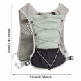 thumbnail image 4 of Uobin Functional Outdoor Running Backpack Lightweight Vest Style Design Breathable Mesh Reflective Details Secure Storage, 4 of 8