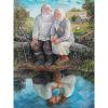 thumbnail image 3 of Cuadros Decorativos Kit de pintura de diamantes 5D DIY Pareja de ancianos Mosaico de diamantes redondos completos JShteea Nuevos Originales, 3 of 9