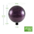 thumbnail image 4 of Achla Designs 12 Inch Gazing Glass Globe Sphere Garden Ornament, Plum, 4 of 6