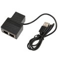 thumbnail image 1 of Adaptador Divisor RJ45, Amplia Compatibilidad De 100 Mbps 1 A 2 Divisor Ethernet Conexión De Red Rápida Para Cat6 Para Cat5, 1 of 7