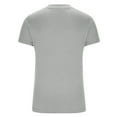 thumbnail image 4 of AherBiu Hauts de Sortie pour Femmes Grande Taille Manches Courtes Ajusté Col Rond Confortable Basique T-Shirts, 4 of 7