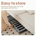 thumbnail image 4 of Mamazing 7-in-1 Convertible Baby Crib with mattress, 4 Adjustable Heights Pinewood Foldable Infant Cradle Converts to Twin Bed Playpen Mini Sofa, 4 of 9