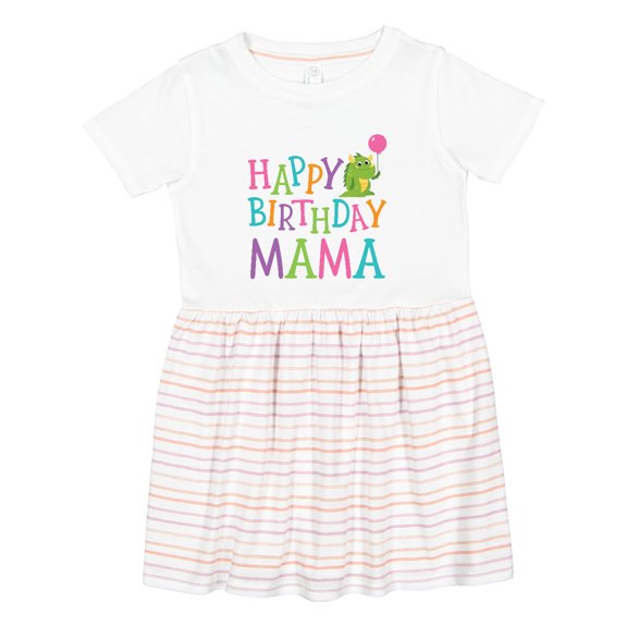 Inktastic Happy Birthday Mama Girls Toddler Dress