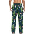 thumbnail image 2 of HPINK-T Multi- Xmas Cactus Pajama Pants for Men PJs Bottoms Sleep Lounge Pants with Pockets, 2 of 7