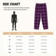 thumbnail image 3 of Balery Purple Black Plaid Pantalones de pijama para mujer, pijamas ultraligeros, pantalones de estar por casa-Medium, 3 of 6