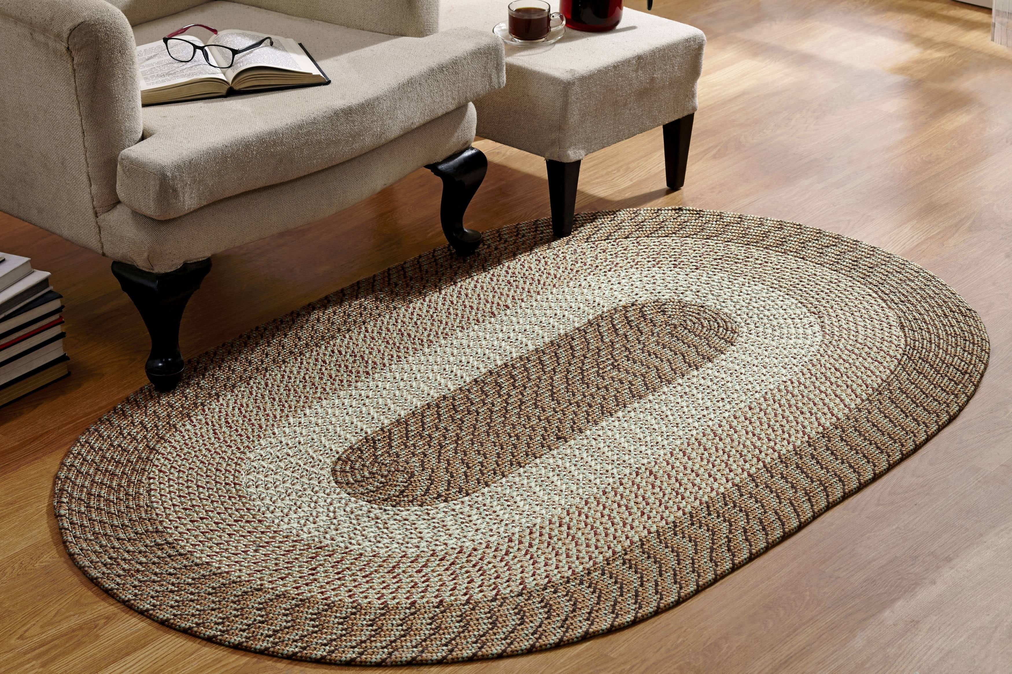 Better Trends Country Braided Rug 42" X 66" Straw Striped