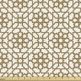 thumbnail image 1 of Eastern Sofa Upholstery Fabric by the Yard, Repetitive Pattern with Geometric and Floral Inspirations Line Art Style, Decorative Fabric for DIY & Home Accents, 2 Yards, Cocoa White by Ambesonne, 1 of 4
