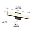thumbnail image 3 of Adeline Modern LED Bathroom Vanity Light 3 CCT Matte Black, 3 of 8