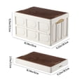 thumbnail image 2 of Contenedores De Almacenamiento Con Tapa, Caja De Almacenamiento Plegable, Caja De Almacenamiento, Contenedor, Cajas Plegables Apilables Para Ropa, Zapatos, Libros, Juguetes, Comestibles Yuarrent HA038558-00, 2 of 6