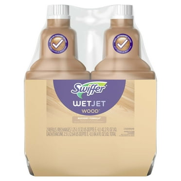 Swiffer Wet Jet Mop Wood Refill Solution, Hardwood Floor Cleaner for Mopping & Cleaning, 42.2 fl oz