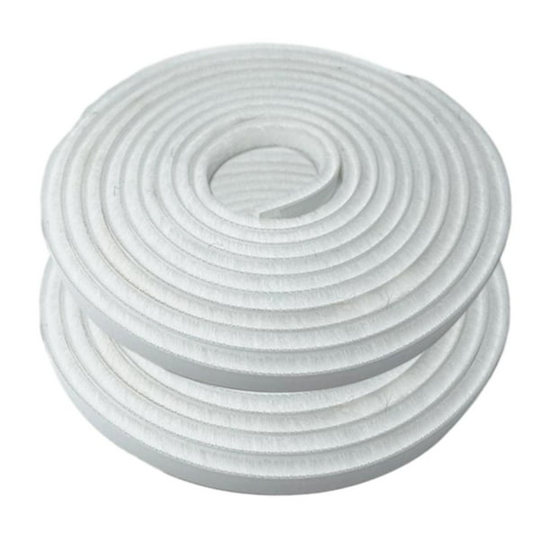 Burlete con cepillo para burlete, burlete a prueba de viento, tira de sellado para puertas y ventanas, burlete para armarios con puertas correderas Blanco BLESIY Burlete de puerta