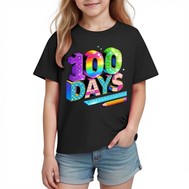 Camisetas de Manga Corta Lindas para Niños Niños Y Niñas con Impresión Gráfica, Tela Suave Transpirable para la Temporada Escolar Y el Juego Informal