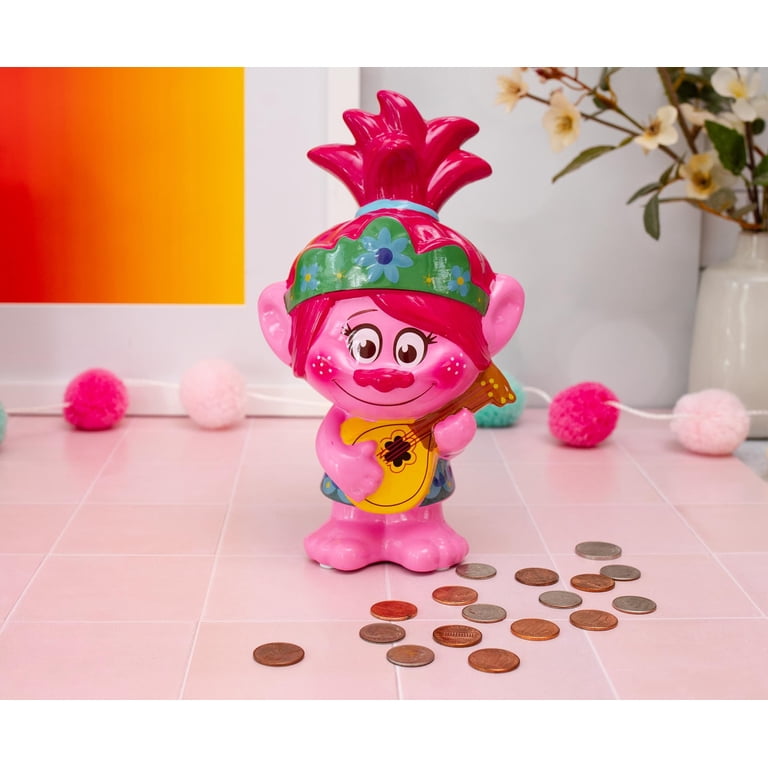 Trolls Poppy Sculpted Ceramic Money Bank | 6 Inches Tall - Walmart.com