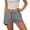 Gray, variant on Women's Running Shorts Quick Dry Athletic Workout High Waisted Active Shorts with Liner Pocket XL