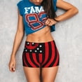 thumbnail image 3 of Lsque Nautical American Flag Pattern High Waisted Biker Shorts for Women-Tummy Control Fitness Athletic Workout Running Yoga Gym Shorts,Moisture-Wicking-Large, 3 of 9