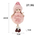 thumbnail image 2 of Angel Doll Pendant Christmas Doll Hanging Ornaments Christmas Tree Plush Ornaments Christmas Plush Ornaments for Christmas Party,Wedding Presents（pink）, 2 of 4