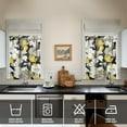 thumbnail image 4 of Country Farmhouse Curtains 36 Inch Short - 3 Panel Bohemian Floral Set with Vintage Botanical Print, Rod Pocket, 4 of 6