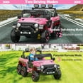 thumbnail image 3 of 24V Power Wheels for Kids with Remote Control, Ride on Car with 6 Wheels, 4WD Switchable Electric Car for Kids, Kids Electric Vehicles Battery Powered Toy Car, Bluetooth, 3 Speeds, Pink, 3 of 8