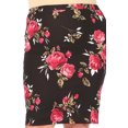 thumbnail image 5 of Women's Plus Size Floral Print Knee-Length Fitted Style Pencil Skirt, 5 of 5