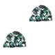 thumbnail image 2 of Bewildely Gorros de ducha para el cabello Estampado de flores Impermeable Reutilizable Banda elástica Gorro Turbante ajustable Gorro Estampado Type4 NO4, 2 of 6