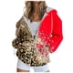 thumbnail image 2 of ICHUANYI Clearance Women Fashion Printed Blouse Long Sleeve Tops Sweatshirt Pockets Hoodied(Red, M) ICHUANYI WER2023080910382, 2 of 4