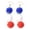A, variant on Colorful Pom Pom Earrings Tanghulu Style Beaded Ear Drops Cute Fashion Jewelry for Daily Wear Party Festival Photography Prop