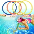 thumbnail image 4 of 4 Uds Piscina Lanzamiento Entrenamiento Subacuático Anillos Buceo Juguete, 4 of 7