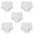thumbnail image 3 of WZXFASHION Culottes pour Femmes en Pur Coton Culottes pour Femmes en Pur Coton Culottes Grande Taille pour Femmes Culottes Taille Haute pour Femmes 5 Pcs Culottes pour Femmes Blanches TTTG, 3 of 6