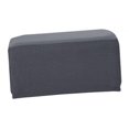 thumbnail image 4 of Foot Stool Change Storage Ottoman Padded Footrest Dressing Makeup Stool Seat Cover , Deep Grey, 4 of 8