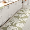 thumbnail image 4 of JONATHAN Y HAWAII 2 x 8 Runner Rug, Tobago Two-Tone Monstera Leaf - Light Green/Ivory, HWC100D-28, 4 of 9