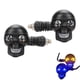 thumbnail image 1 of 2pcs Skull Turn Signals Lights, Skull Head Motorcycles LED Turn Signal, 12V Universal for Scooter Dirt Bike Retro, 1 of 5