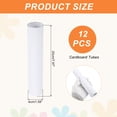 thumbnail image 2 of Uxcell 12 Pack Tubes en Carton, Rouleaux de Papier Toilette Ondulés, 7.87x1.58 Pouces, Blanc, 2 of 7