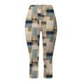 thumbnail image 4 of Gibobby Running Pantalones Deportivos Yoga Leggings para mujer Verano Deportes casuales Pantalones yoga Pantalones cortos ajustados（Caqui， S), 4 of 5