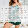 thumbnail image 3 of Erwazi Womens Pajama Sets 2 Piece Stain Summer Printed V Neck Backless Camisole Side Lace Mini Shorts Casual Loungewear Sets, 3 of 6