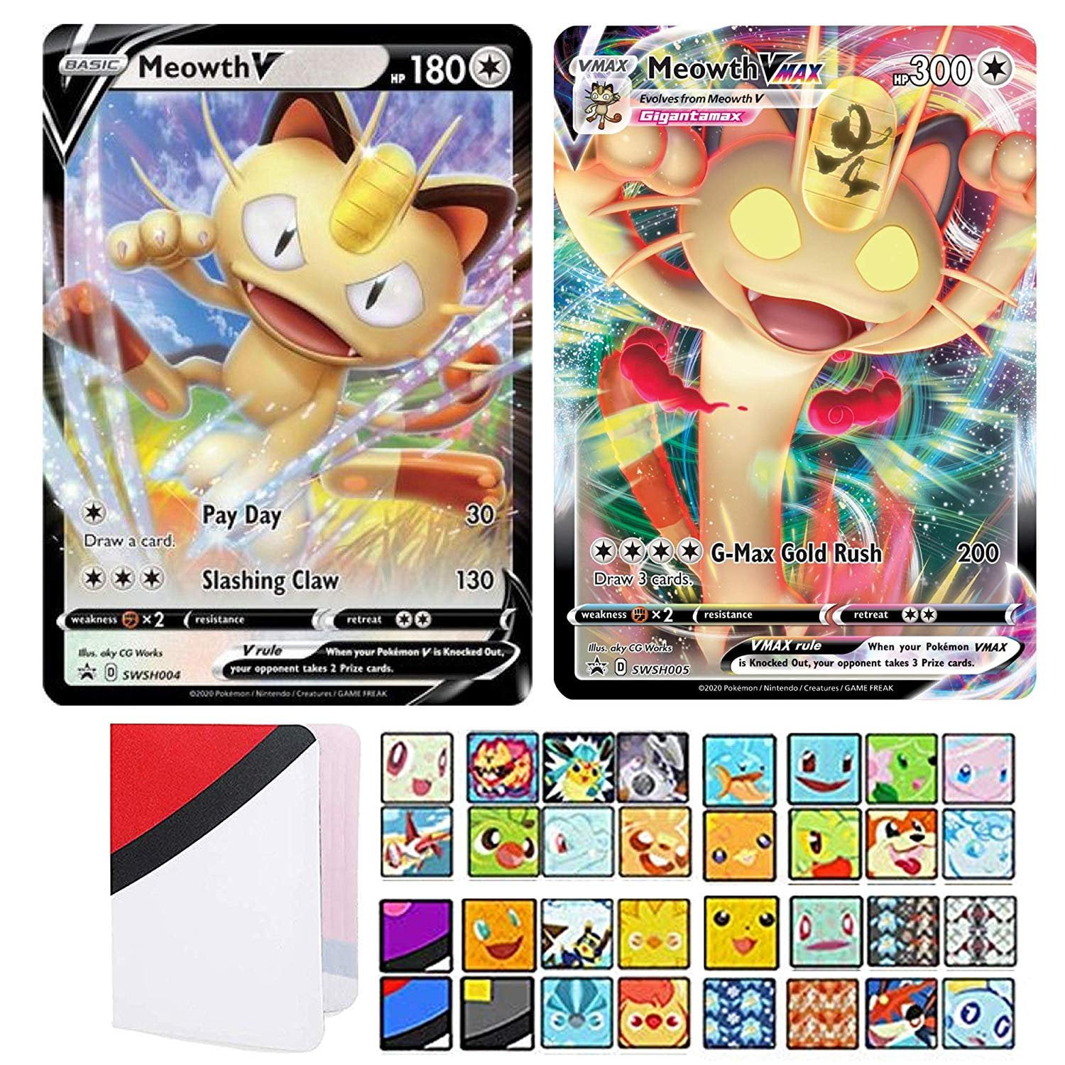 Totem World Bundle Meowth V Meowth Vmax Sword Shield Promo Pokemon Cards Swsh004 Swsh005 With A Totem Mini Binder Collectors Album Walmart Com Walmart Com Totem World Bundle Meowth V Meowth Vmax Sword Shield Promo Pokemon Cards Swsh004 Swsh005 With A Totem Mini Binder Collectors Album Walmart Com Walmart Com