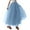 Sky Blue, variant on Landzoo Women Fashion Mid Length Tutu Dress Adult Dress Mesh Half Skirt Cozy Distinctive Women's Skirt