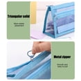 thumbnail image 4 of Trousse à Crayons en Filet - Pochette de Rangement Portable Grande Capacité, en Nylon Résistant aux Taches, de Forme Rectangulaire, Bleu, JKODE, 4 of 9
