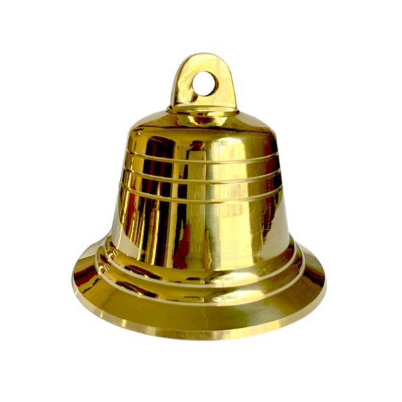 Copper Bell Bells Hanger Vintage Crafts Door2 Belly Button Wind Hanging 1 Iron Bell Crafts Golden Inch Large Chime Ring