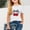 White, variant on Generic Girls 4th of July Coquette Cherry Shirts Short Sleeve USA Flag Graphic T-Shirt Independence Day Blouse for 2-13 Years