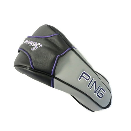 Ladies Golf Headcover - NEW Ping Ladies Serene Black/Purple/Gray Driver Headcover