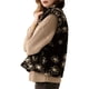 thumbnail image 3 of Chaleco Mullido para Mujer, Informal, Cálido, Sin Mangas, con Cremallera y Bolsillos para Otoño/Invierno Negro XL, 3 of 8