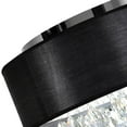 thumbnail image 4 of CWI Lighting Dash 4 Light Drum Shade Metal Flush Mount Light in Chrome/Black, 4 of 5